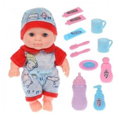 Игр. набор "Мой малыш", в компл. кукла-пупс 20см., предм. 7шт., пакет Наша Игрушка