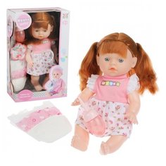 Игр. наб."Маленькая мама", звук, в компл. кукла 32см, предм. 32шт, эл.пит. AG13*3шт. вх. в компл., кор Наша Игрушка