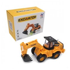 Колесный экскаватор эл., свет, звук, эл.пит.АА*3шт.не вх.в комплект, коробка Наша Игрушка