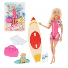 Игр. наб. Defa Lucy "Пляжный отдых", в компл. кукла 29см, предм. 6шт., блистер3
