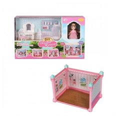 Игр. наб. "Спальня", в компл. кукла 12см, предм.11шт., кор. Наша Игрушка