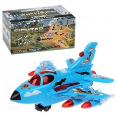 Самолет эл., свет, звук, эл.пит.АА*3шт.не вх.в комплект, коробка Наша Игрушка