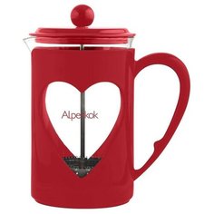 Френч-пресс Alpenkok (0,8 л) красный