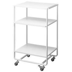 Трехуровневый сервирочоный столик на колесиках Yamazaki TOWER, 4918