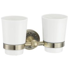 2 керамических стакана с бронзовым держателем Rose RG1022Q