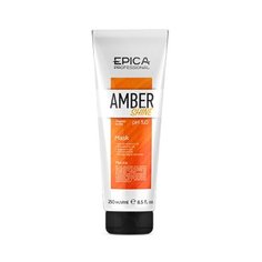 EPICA Amber Shine ORGANIC Маска для восстановления и питания с облепиховым маслом, маслом макадамии, экстрактом шалфея, глюконамидом и фосфолипидным комплексом , 250 мл.