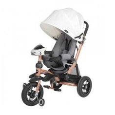 Велосипед-коляска 3кол. Stroller trike 10x10 AIR Car, молочный, золот.металлик . Moby Kids
