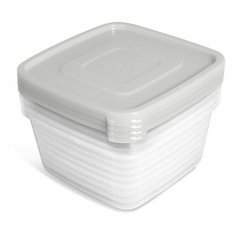 Контейнер для продуктов Martika "Унико" квадратный 0,9л набор 4шт.