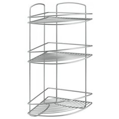 Полка угловая Metaltex Onda+SafeFix Polytherm 3-х уровневая 22х22х53 см 46.02.33