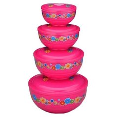 Набор контейнеров для хранения продуктов Gelberk GLK-203, 4 шт.