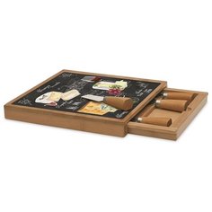 Набор для сыра: разделочная доска + 4 ножа Мир сыров Easy Life R2S891_WOCH-AL