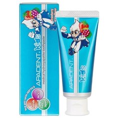 Apadent Kids Детская профилактическая зубная паста со вкусом земляники и винограда (60гр.)