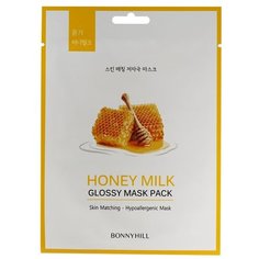 BONNYHILL Тканевая маска с экстрактами молока и мёда, 23 г