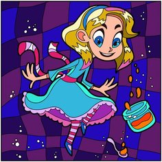 Картина по номерам Color Kit KIDS Алиса 20х20 UE033