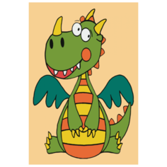 Картина по номерам Color Kit KIDS Дракоша 20х30 UE019