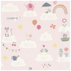 Обои Rasch Bambino 18 249453 , винил на флизелине, 10,05 х 0,53 м