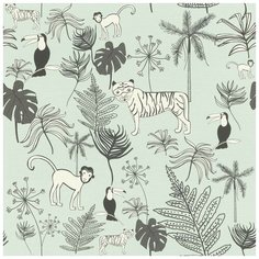 Обои Rasch Bambino 18 531800 , винил на флизелине, 10,05 х 0,53 м