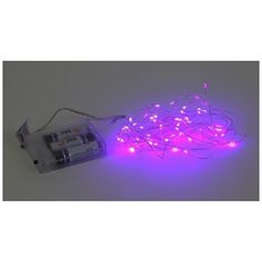 Гирлянда ЭРА Б0047961, 50 ламп, сиреневый/прозрачный провод ERA