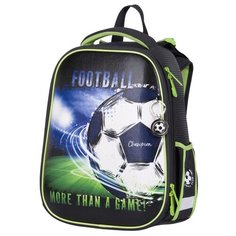 Berlingo ранец Expert Football, черный/зеленый