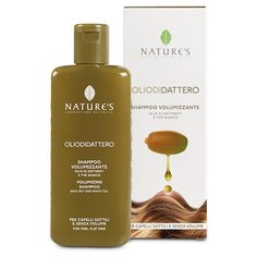 Шампунь для увеличения объема волос от корней до кончиков - Natures - Olio di Dattero Volumising Shampoo 200 мл.