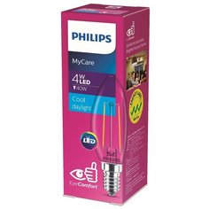 Лампа светодиодная Philips LEDClassic 6500K, E14, A60, 4Вт
