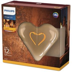 Лампа светодиодная Philips Vintage LED сердце, E27, 2.3Вт