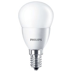 Лампа светодиодная Philips ESS Lustre, 5,5Вт, тип C "свеча", Е14, 2700К, теплый свет