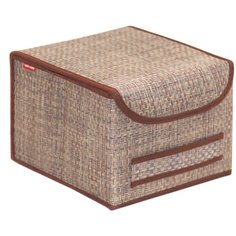 CASY HOME Коробка для хранения с крышкой ВО-032 20х25х27см коричневый