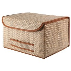 CASY HOME Коробка ВО-042, 35х30х22 см бежевый/коричневый