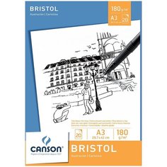 Альбом для графики Canson Bristol 180г/м.кв 29.7x42см 20л 200005762
