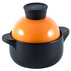 Кастрюля GIPFEL BARBARA, 0.6 л, черный/оранжевый