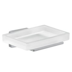 Настенная стеклянная мыльница Gedy G-Atena, хром