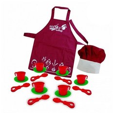 Набор посуды Leader Шеф-повар 71717 вишневый