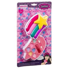 Набор детской декор. косметики Bondibon Eva Moda, CRD 17,9*30,6 см; косметичка-звёздочка, тени для в Bondibon ВВ3791