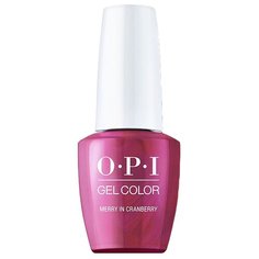 Гель-лак для ногтей OPI Shine Bright, 15 мл, Merry In Cranberry