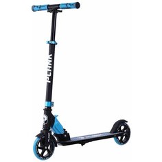 Детский городской самокат Plank Rio 145, черный/синий