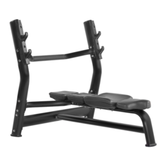 Скамья для жима горизонтальная (ЧЕРНЫЙ) BRONZE GYM H-023A