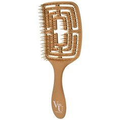 Von-U / Массажная расческа для распутывания волос Spin Brush Gold