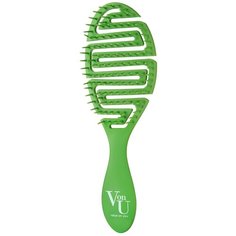 Von-U / Массажная расческа для распутывания волос Spin Brush Green