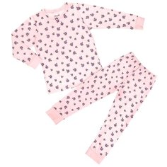 Пижама для девочек (4/5 - 110/116) розовый комплект, божья коровка Donella