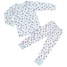 Пижама для девочек (6/7 - 122/128), голубой, божья коровка Donella