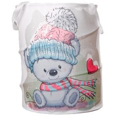 Корзина для хранения игрушек «Мишка» 35×35×45 см Сима ленд
