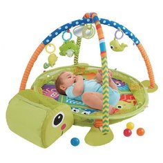 Развивающий коврик "Тортилла" 3 в 1, игрушки, 30 цв. шаров (упак.6 шт.) Konig Kids