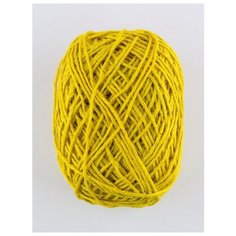 Пряжа "JUTE" 100 г, 90 м (1 моток), ARACHNA, № 014 желтый