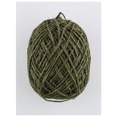 Пряжа "JUTE" 100 г, 90 м (1 моток), ARACHNA, № 019 т.зеленый
