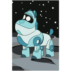 Картина по номерам Color Kit KIDS Робо-пёс 20х30 UE021