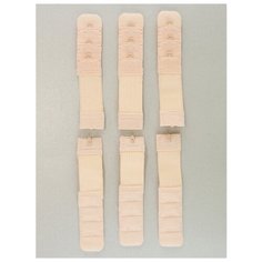 Удлинитель для бюстгальтера 1 крючок 1,9 см.(6 шт.), TBY29425, IDEAL, бежевый