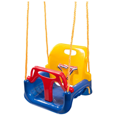 Качели детские пластиковые синие, 3 в 1 Baby Grad