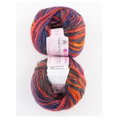 Пряжа "ЭФФЕКТНОЕ ФЛАМЕ" 50г, 125м (2 мотка)., ПЕХОРКА, 1216 М