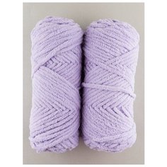 Пряжа "MIMI" 100г, 80м (2 мотка), Adelia, №10 св.сиреневый